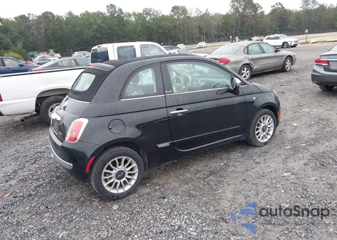 2012 Fiat 500C Lounge z USA, uszkodzony, nr VIN 3C3CFFER1CT199013